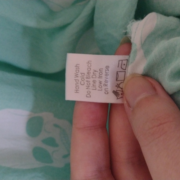 Pastel Goth Skull Beach Coverup High Low - Picture 5 of 7